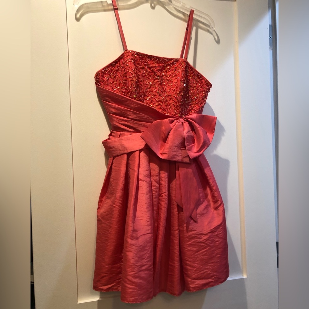VERTY party/prom dress in Coral colour. Size S